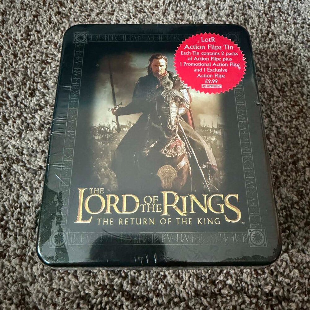 Lord of the Rings Action Flipz Tin - Aragorn - Brand new sealed